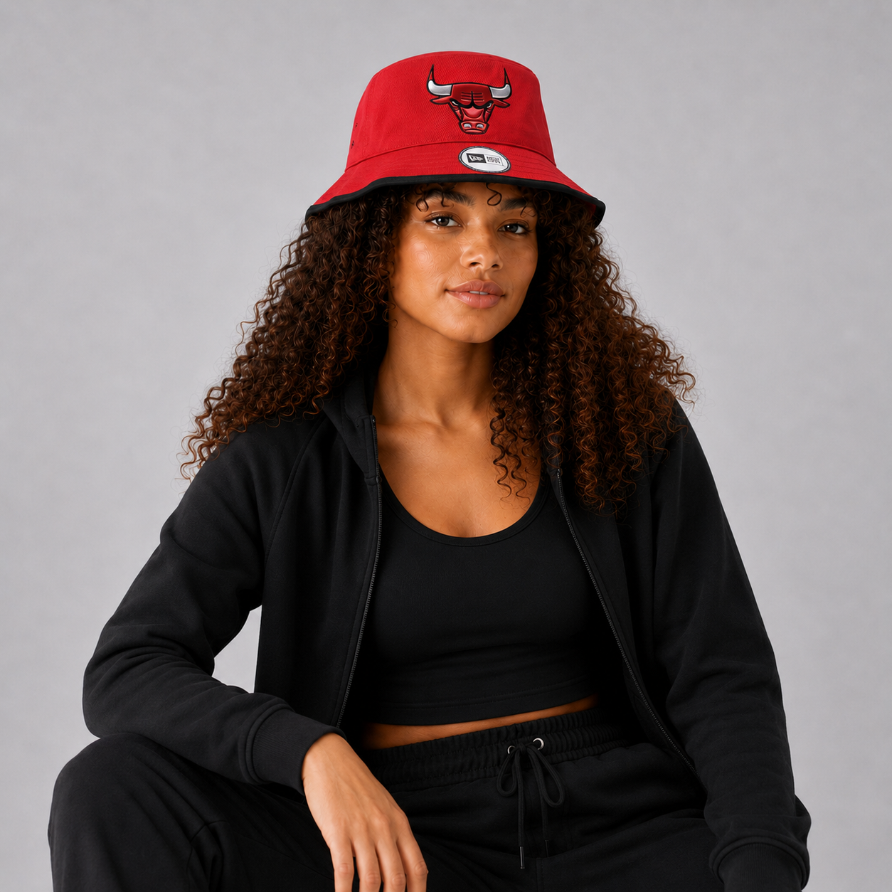 Era Chicago Bulls Double-Logo Bucket Hat