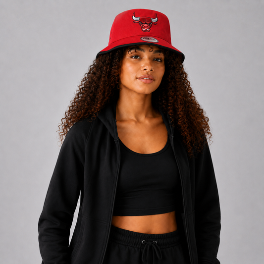 Era Chicago Bulls Double-Logo Bucket Hat