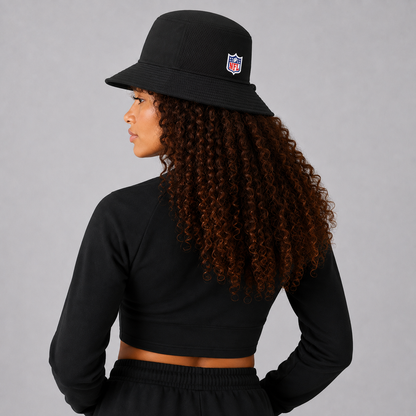Era Black Pittsburgh Steelers Training Camp Stretch Bucket Hat