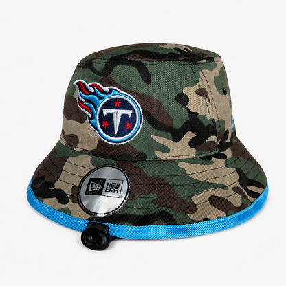 Green Camo Flame Emblem Bucket Hat