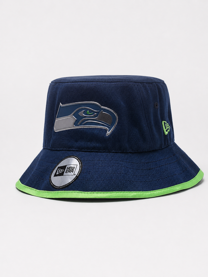 Navy Hawk Emblem Bucket Hat