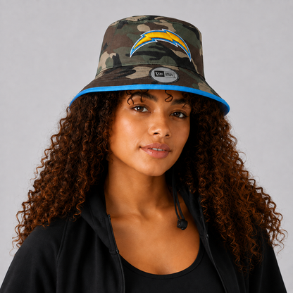 Green Camo Lightning Bolt Bucket Hat