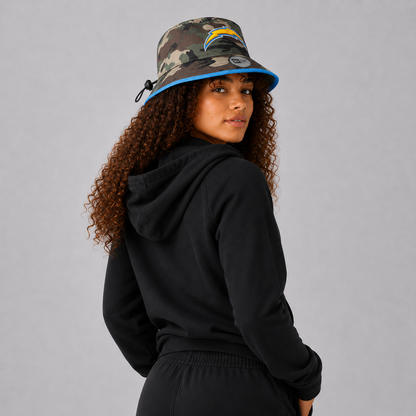 Green Camo Lightning Bolt Bucket Hat