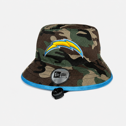 Green Camo Lightning Bolt Bucket Hat