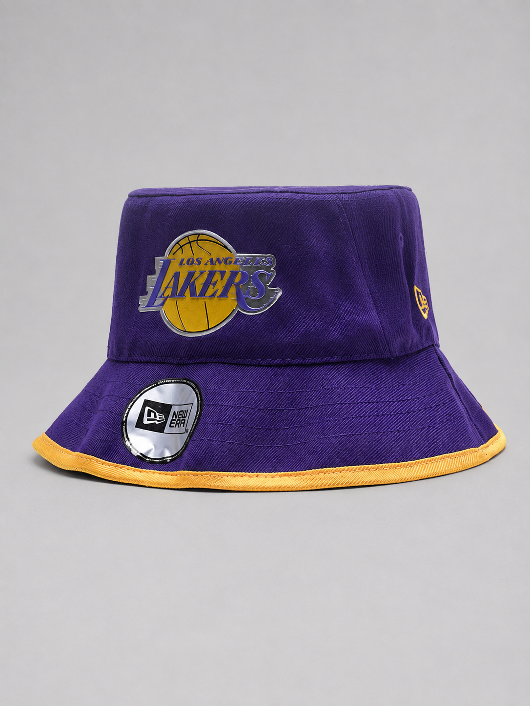 Purple & Gold Embroidered Basketball Bucket Hat