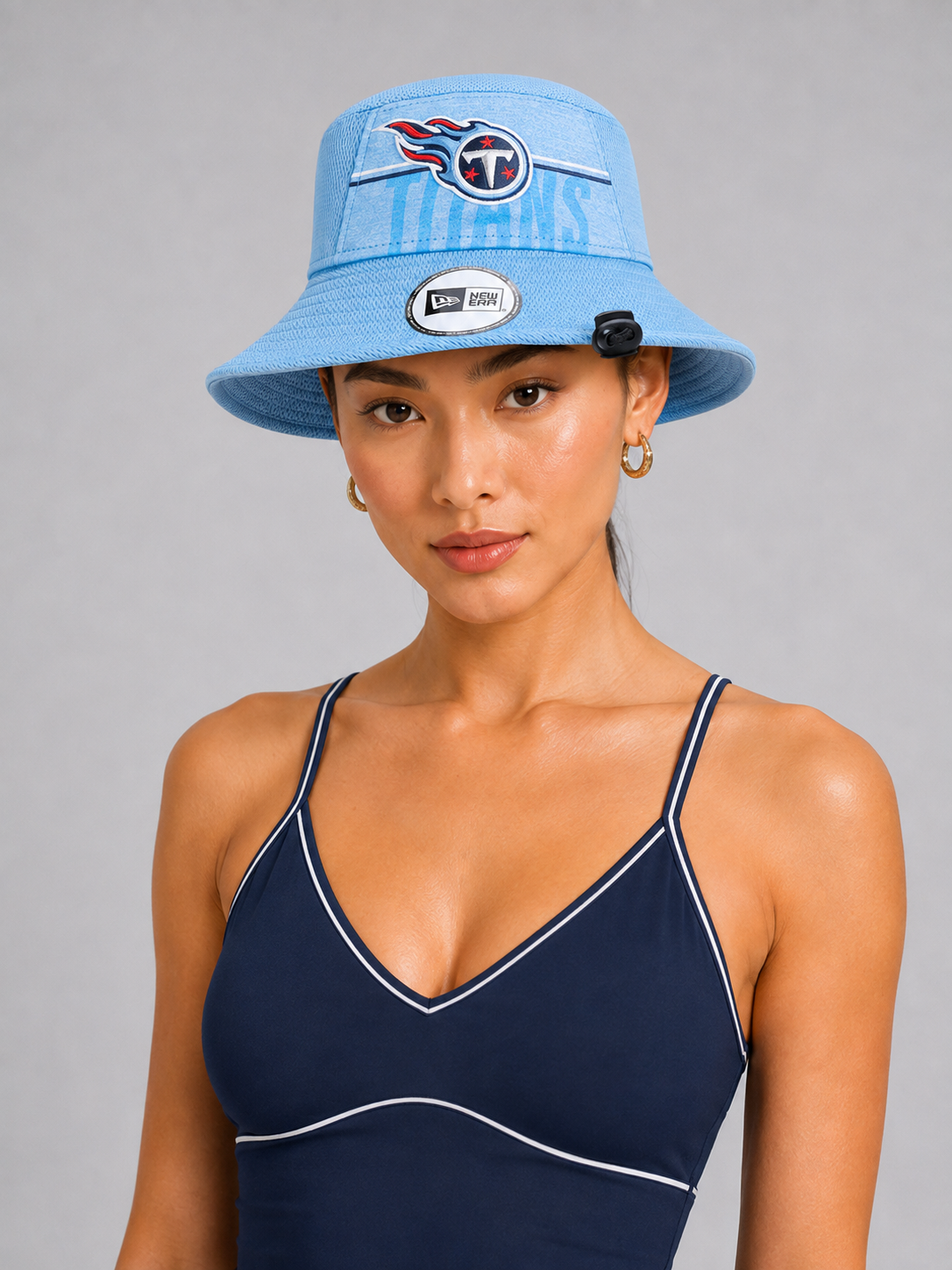 Tennessee Titans - Era Navy Training Camp Stretch Bucket Hat