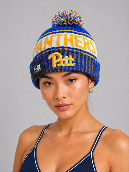 Pittsburgh STRIPED Knit Beanie Hat
