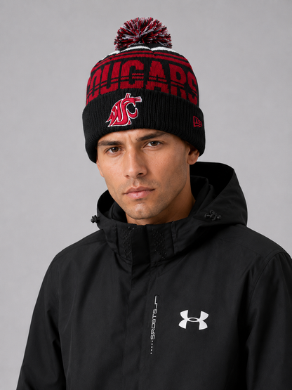 Washington State Cougars ew Era Crimson Bold Cuffed Knit