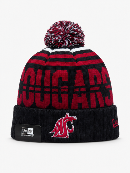 Washington State Cougars ew Era Crimson Bold Cuffed Knit