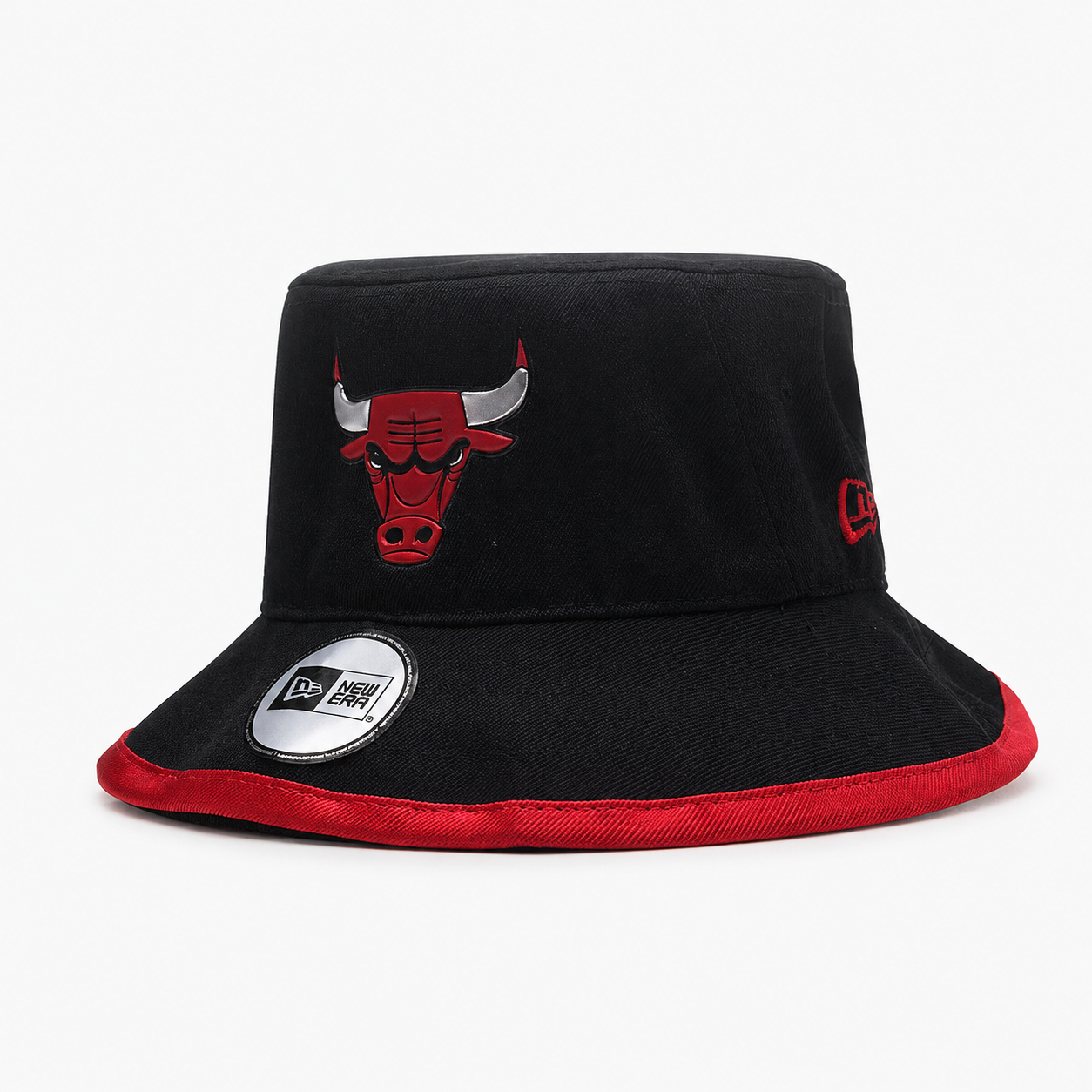 Chicago Bulls Black Bucket Hat Wide Brim Embroidered Adjustable Fit