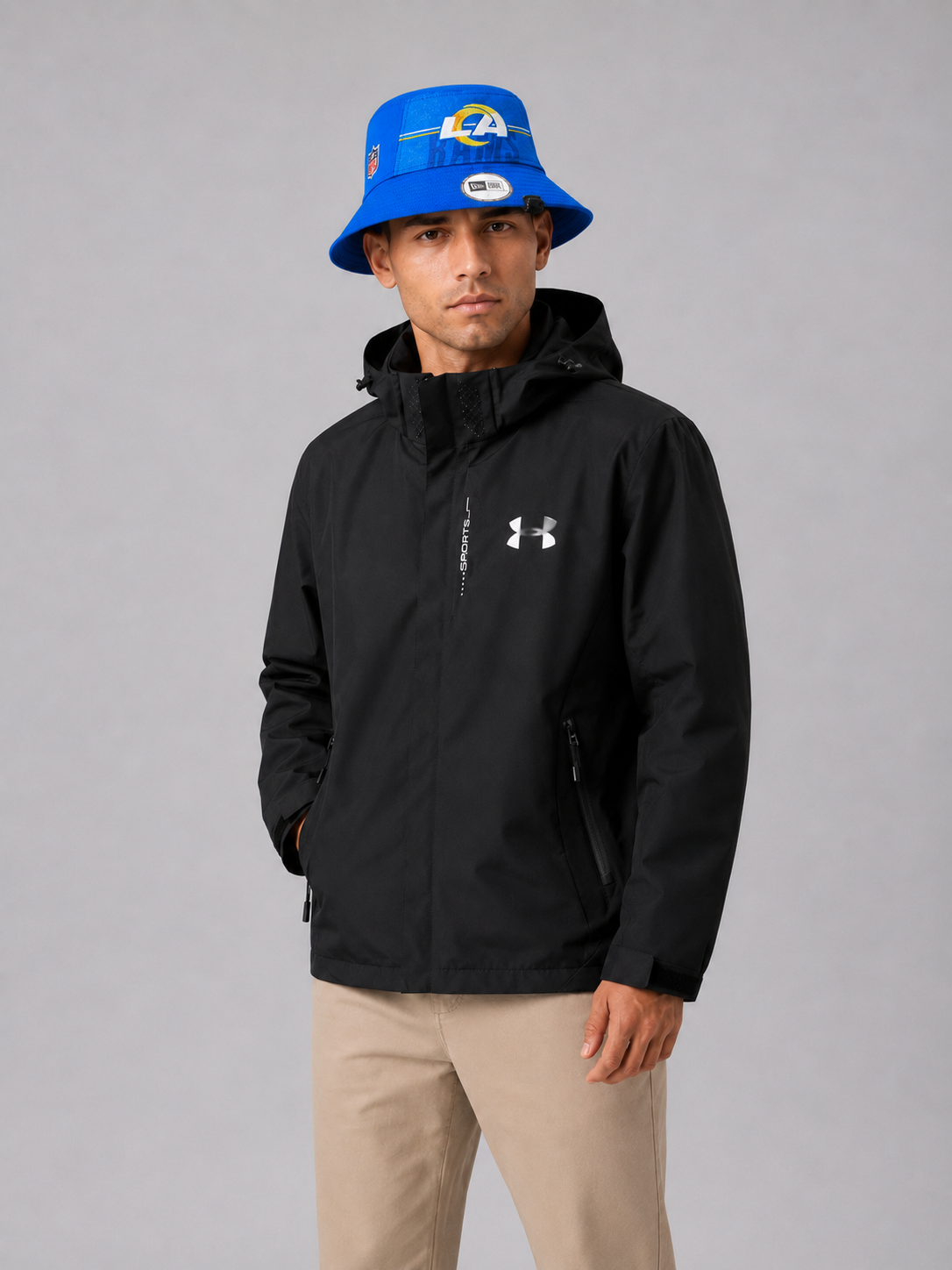 Era Men's Los Angeles Rams Blue Training Camp Stretch