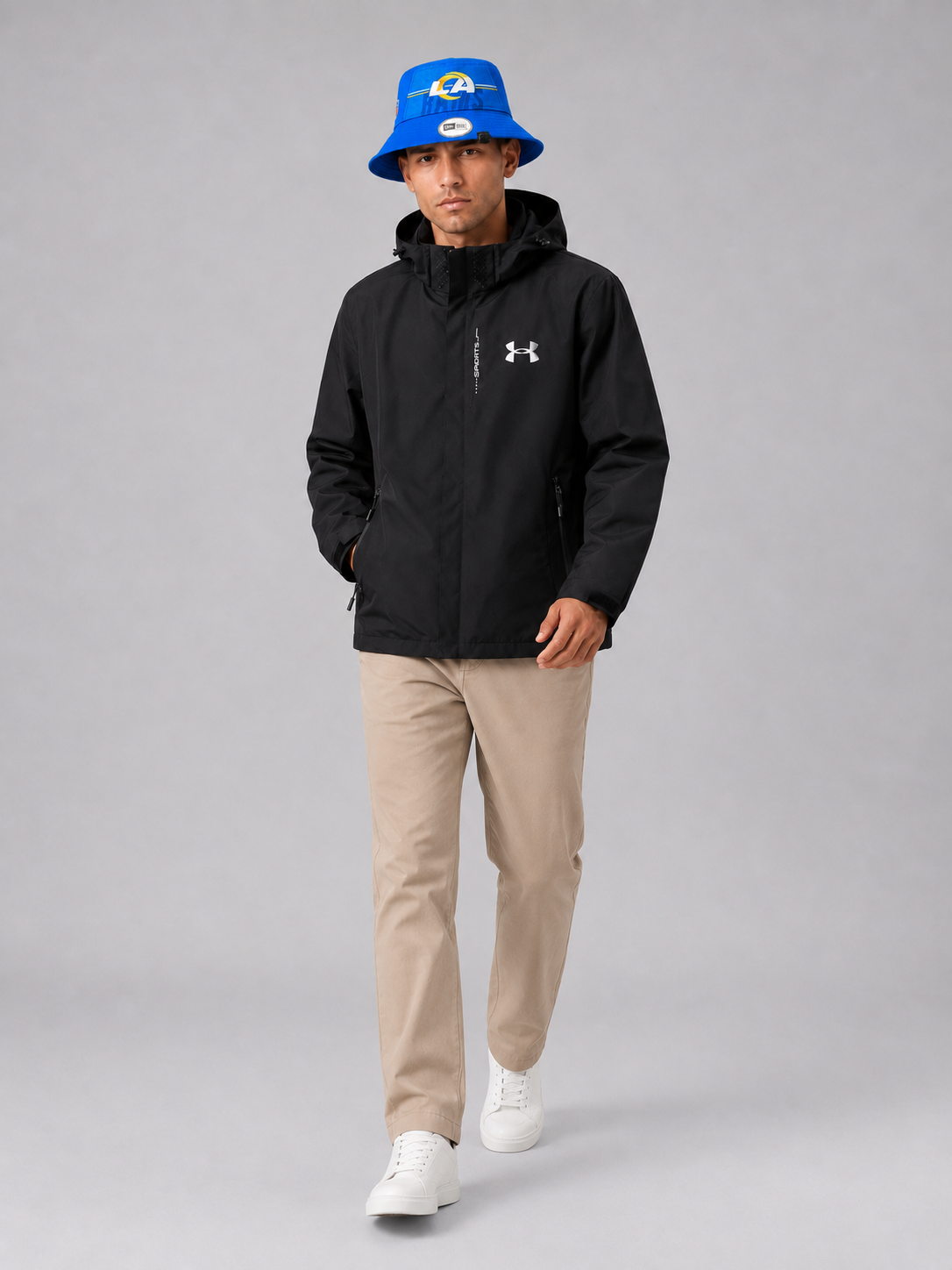 Era Men's Los Angeles Rams Blue Training Camp Stretch