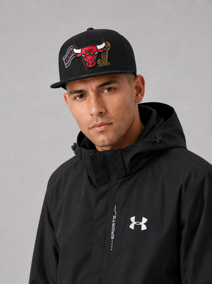 Chicago Bulls Era Black City Edition 9FIFTY Snapback Hat