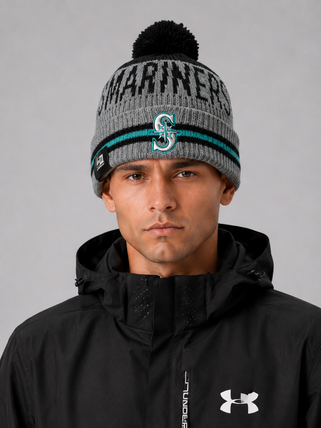 New Seattle Mariners Gray Cuffed Beanie