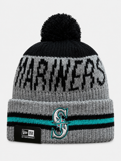 New Seattle Mariners Gray Cuffed Beanie