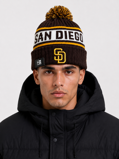 San Diego Padres New  Youth Marl Cuffed Knit