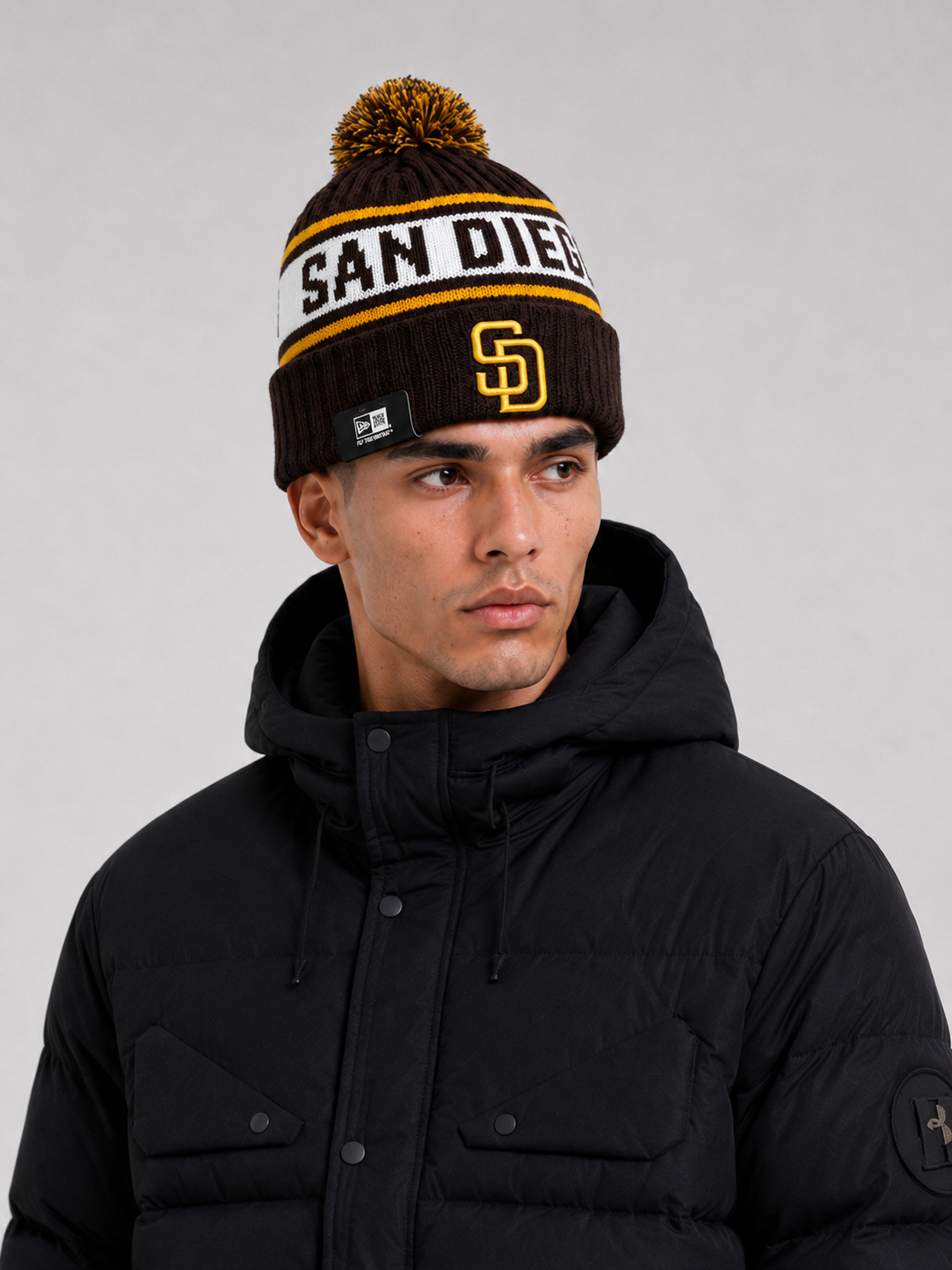 San Diego Padres New  Youth Marl Cuffed Knit