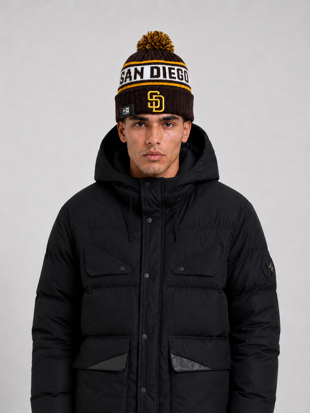 San Diego Padres New  Youth Marl Cuffed Knit