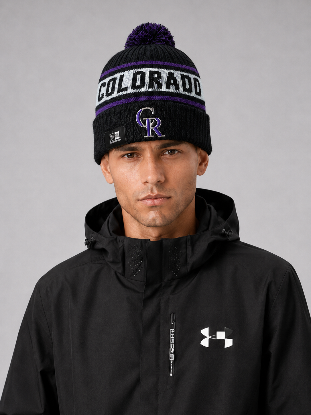 Colorado Rockies New Black Primary Logo Sport
