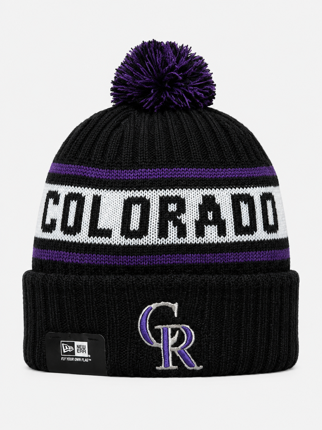Colorado Rockies New Black Primary Logo Sport