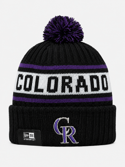 Colorado Rockies New Black Primary Logo Sport
