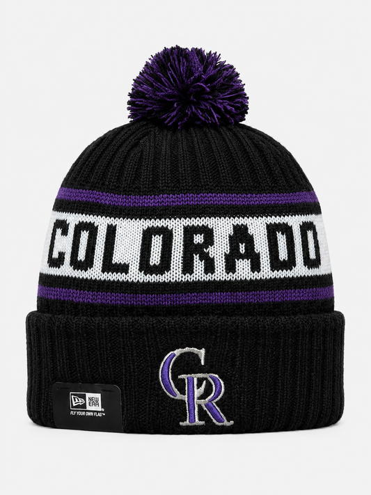 Colorado Rockies New Black Primary Logo Sport