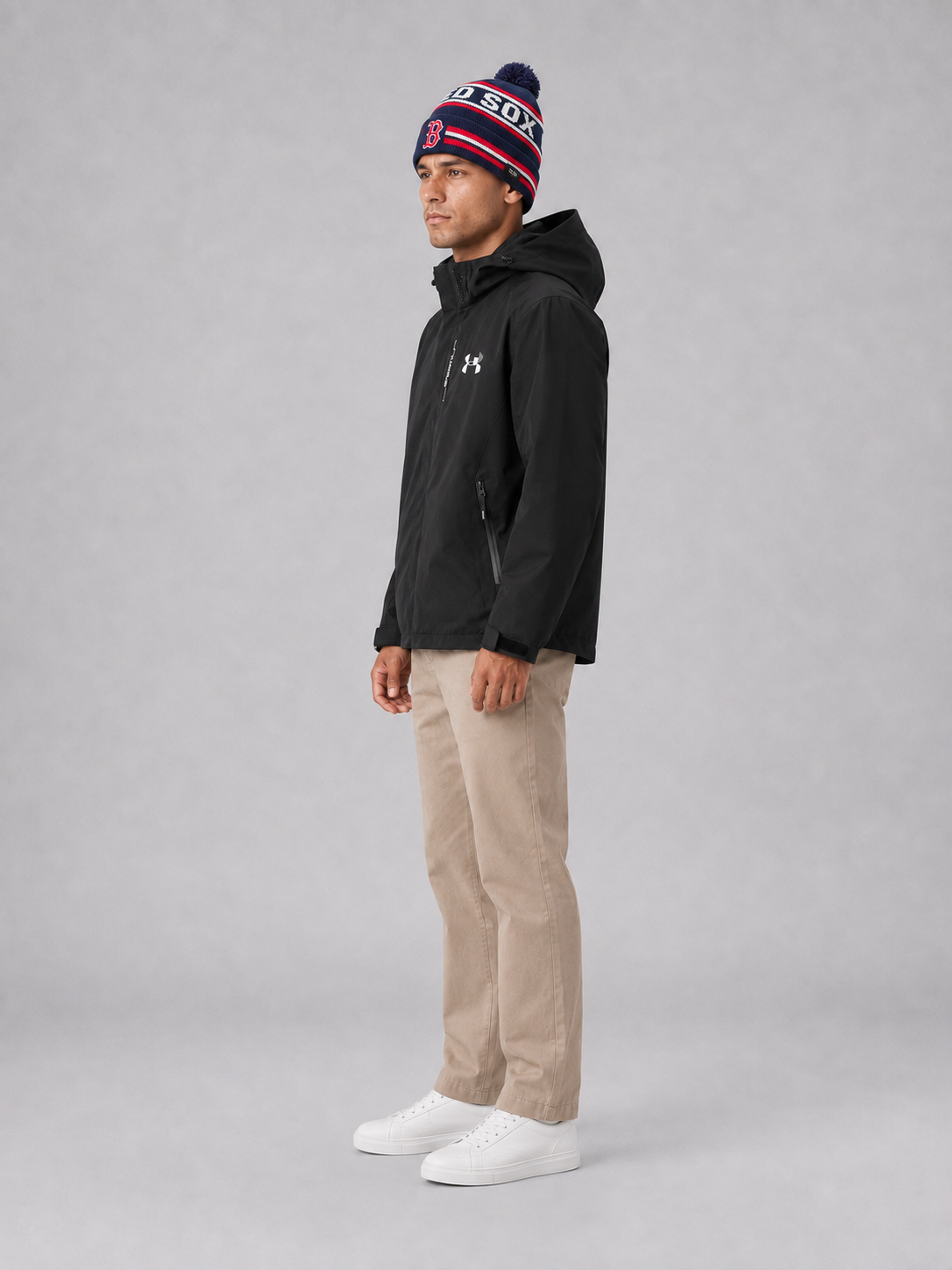 beanie men Cuffed Pom RED SOX Champs