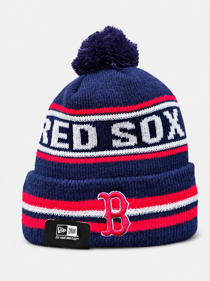 beanie men Cuffed Pom RED SOX Champs