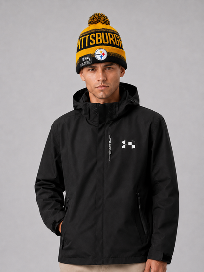 New Pittsburgh Steelers Sideline Cuffed Sport Knit Pom Beanie Hat