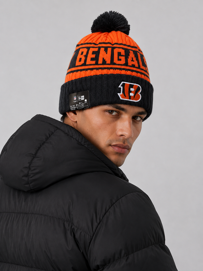 BENGALS NEW CUFF KNIT HAT WITH POM