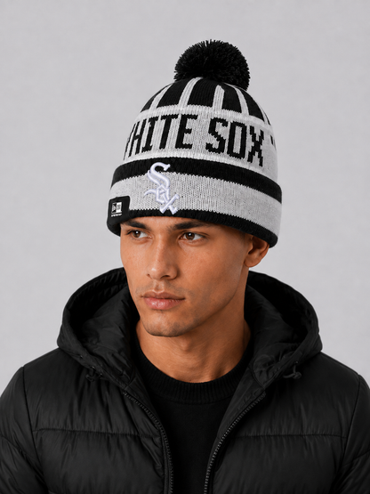 Chicago White Sox Classic Pom Cuffed Knit Beanie Hat