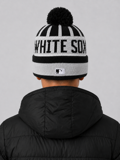 Chicago White Sox Classic Pom Cuffed Knit Beanie Hat