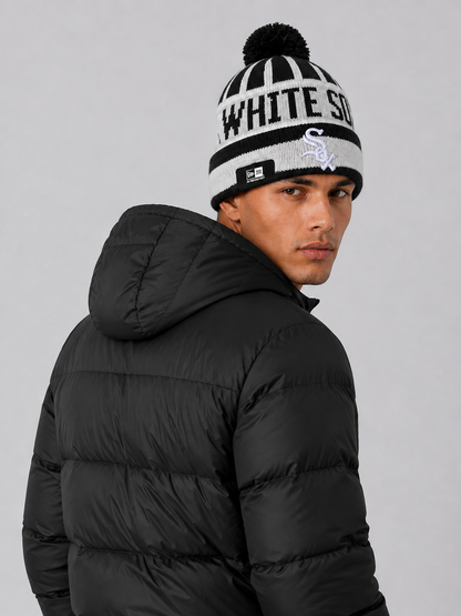 Chicago White Sox Classic Pom Cuffed Knit Beanie Hat