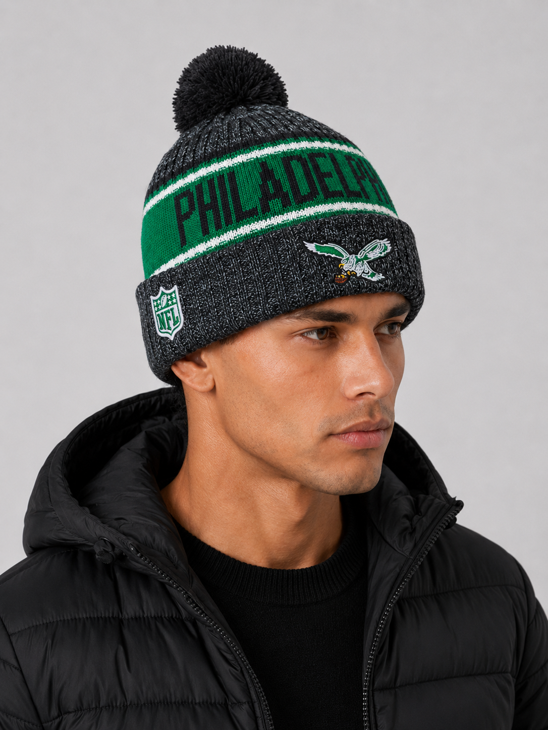 Philadelphia Eagles Kelly Green Era Sideline Knit Hat Beanie