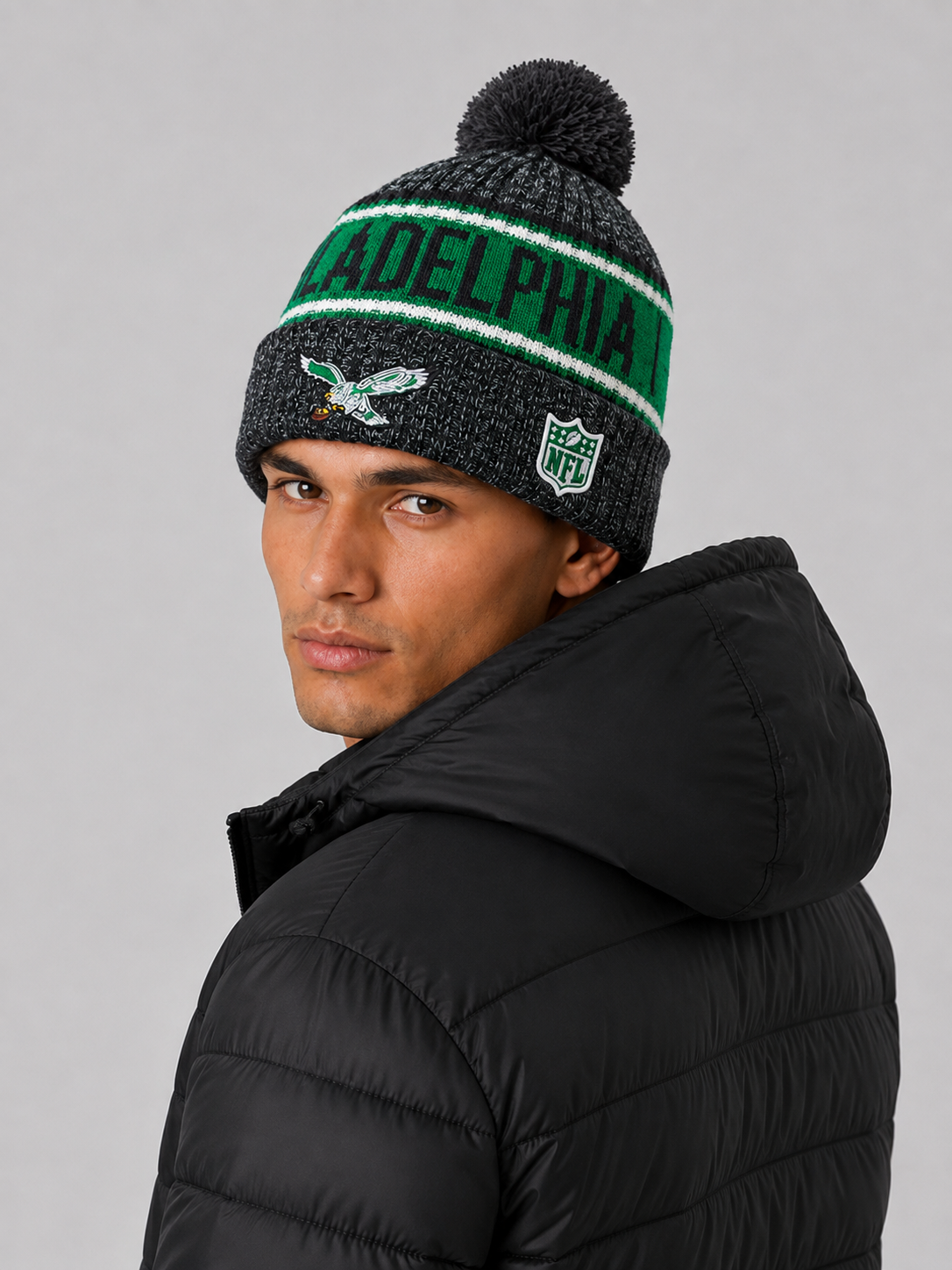 Philadelphia Eagles Kelly Green Era Sideline Knit Hat Beanie