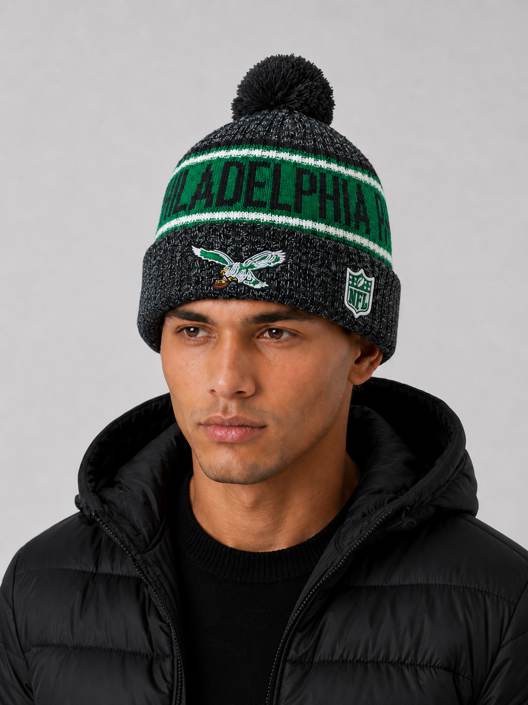 Philadelphia Eagles Kelly Green Era Sideline Knit Hat Beanie