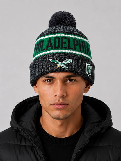 Philadelphia Eagles Kelly Green Era Sideline Knit Hat Beanie