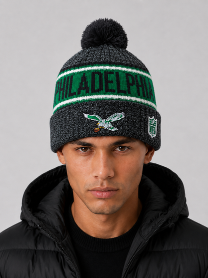 Philadelphia Eagles Kelly Green Era Sideline Knit Hat Beanie