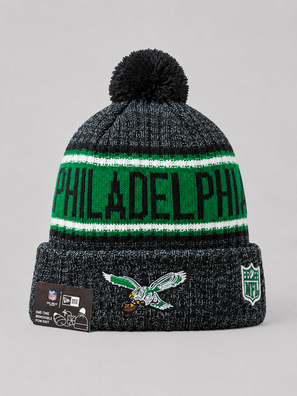 Philadelphia Eagles Kelly Green Era Sideline Knit Hat Beanie