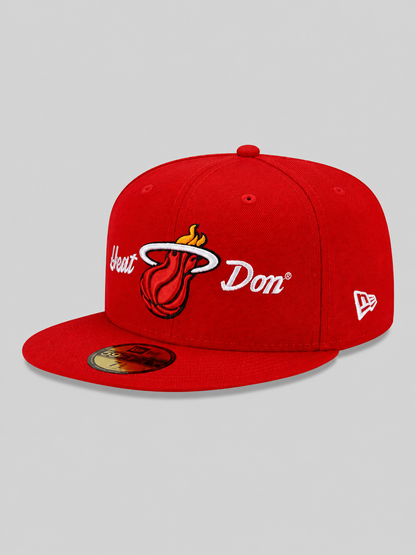 Men's Miami Heat era x Don Red 59FIFTY Fitted Hat