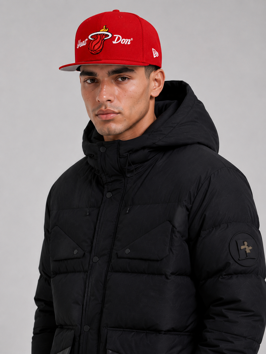 Men's Miami Heat era x Don Red 59FIFTY Fitted Hat