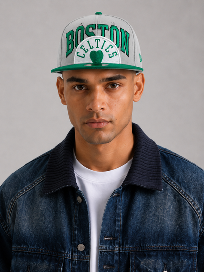 Men's Era Gray/Green Boston Celtics 2023