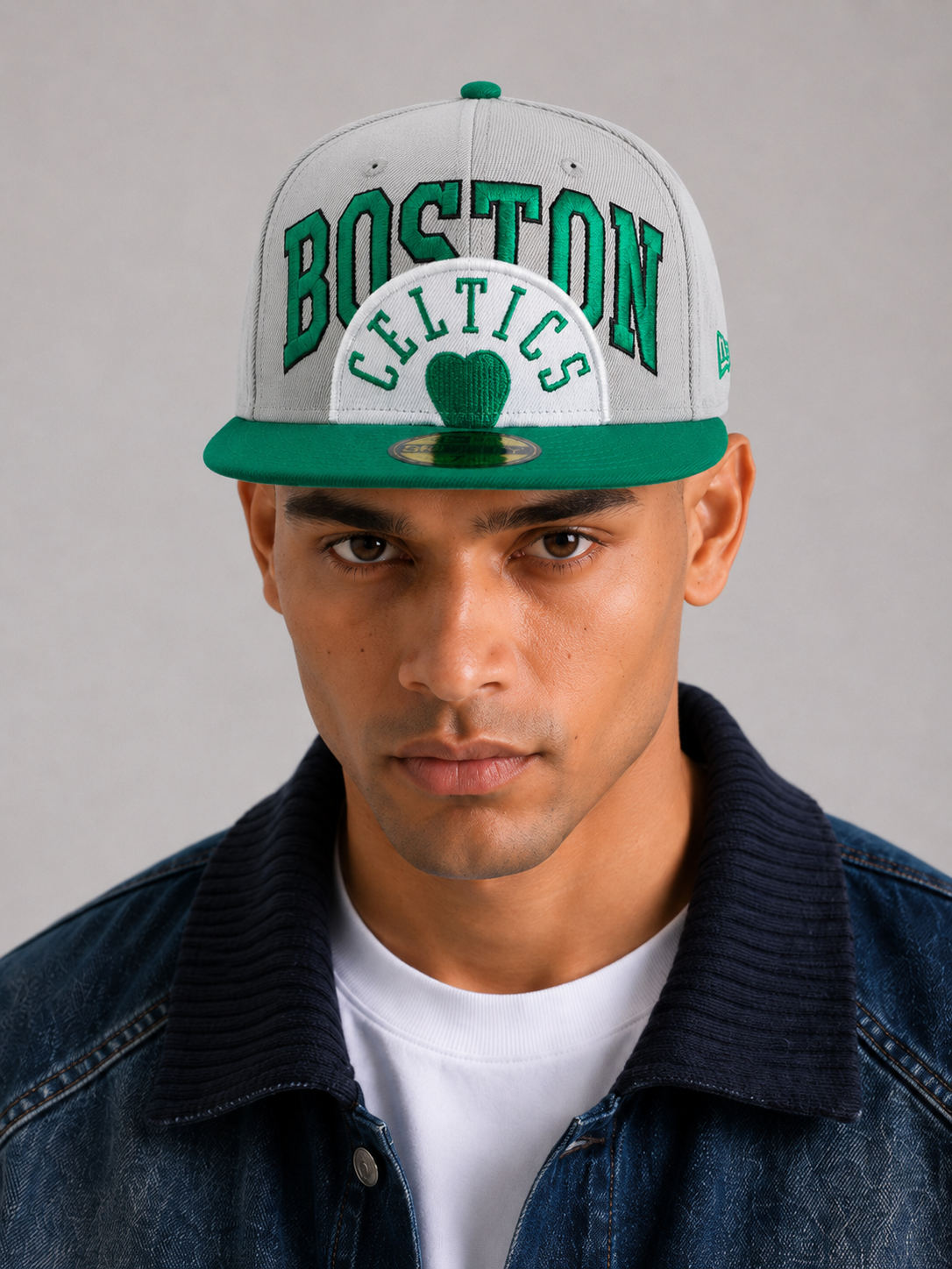 Men's Era Gray/Green Boston Celtics 2023