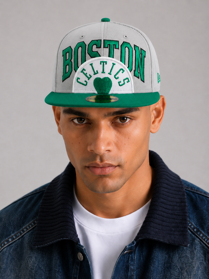 Men's Era Gray/Green Boston Celtics 2023