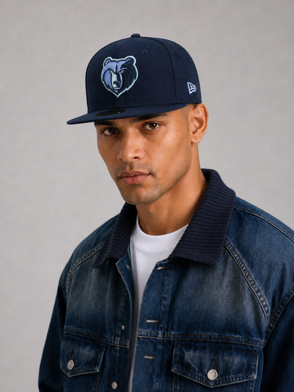 Memphis Grizzlies 2TNavy-Sky Fitted Hat