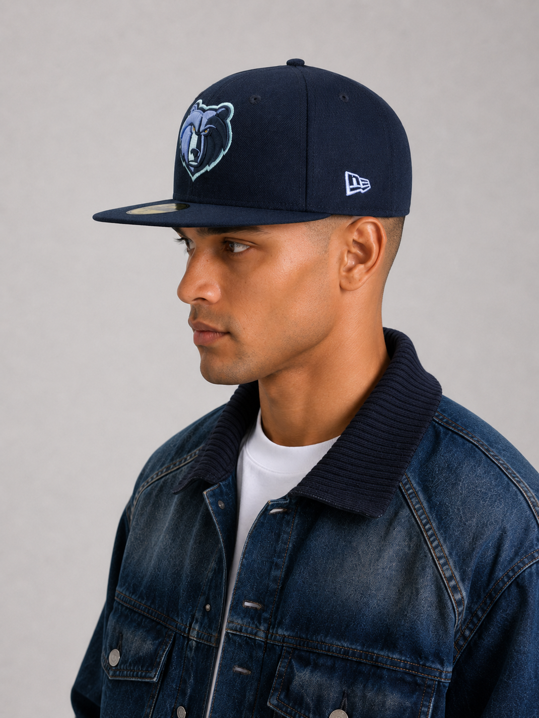 Memphis Grizzlies 2TNavy-Sky Fitted Hat
