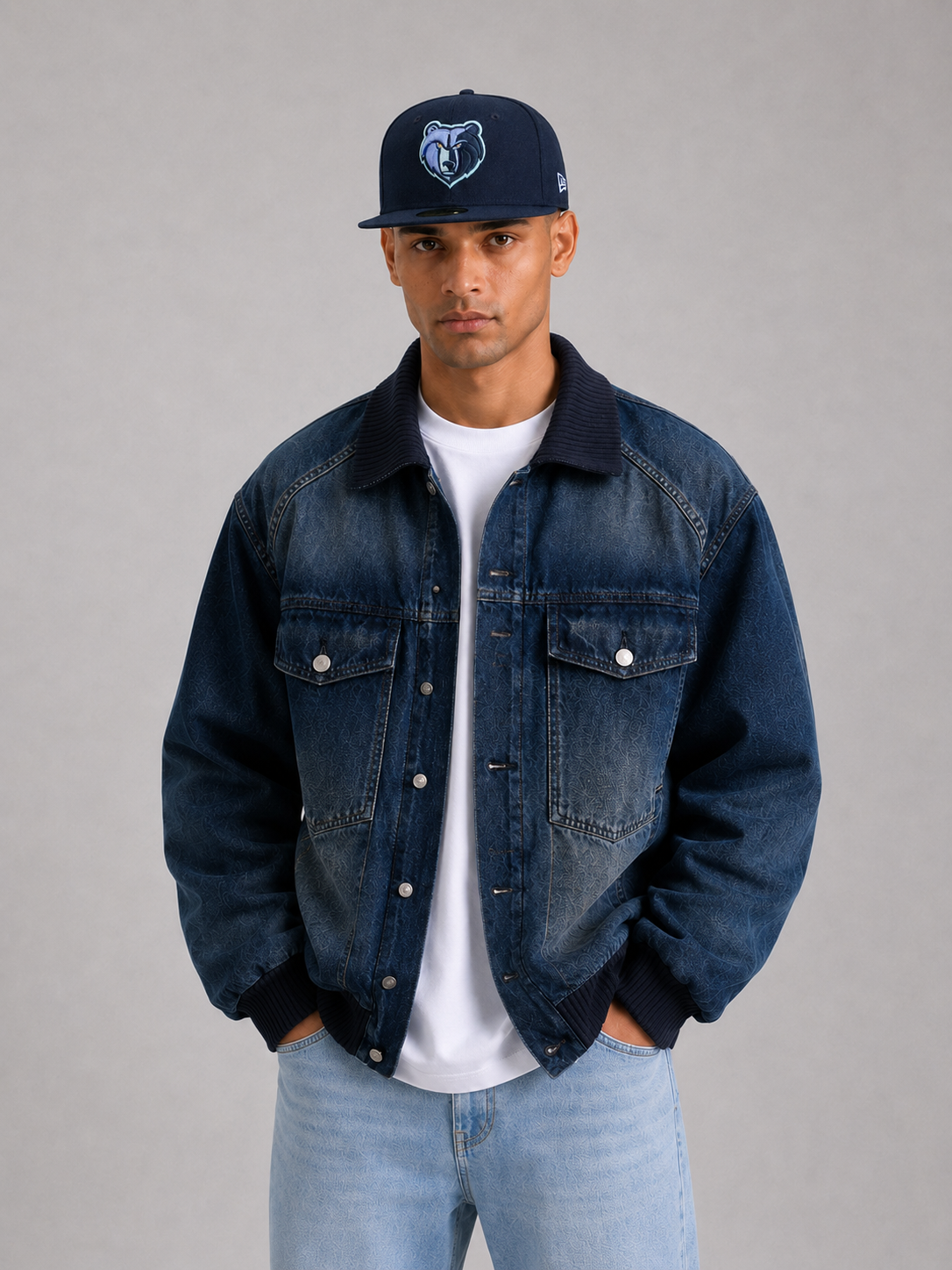 Memphis Grizzlies 2TNavy-Sky Fitted Hat
