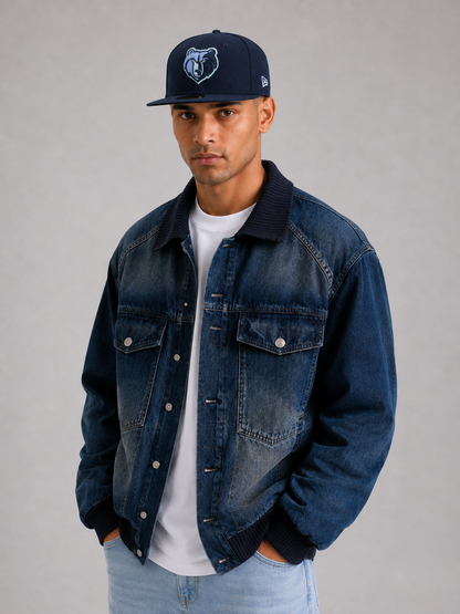 Memphis Grizzlies 2TNavy-Sky Fitted Hat