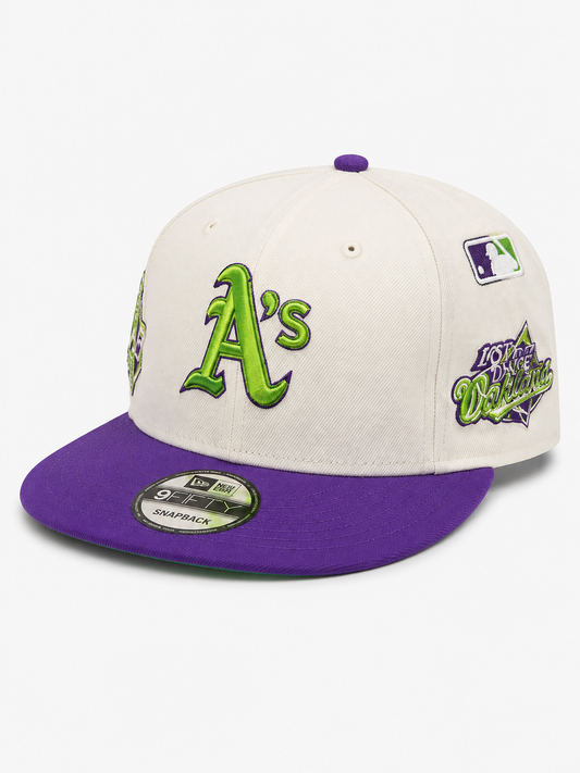 Men's Athletics - Era White 1989 World Series Side Patch Fitted Hat