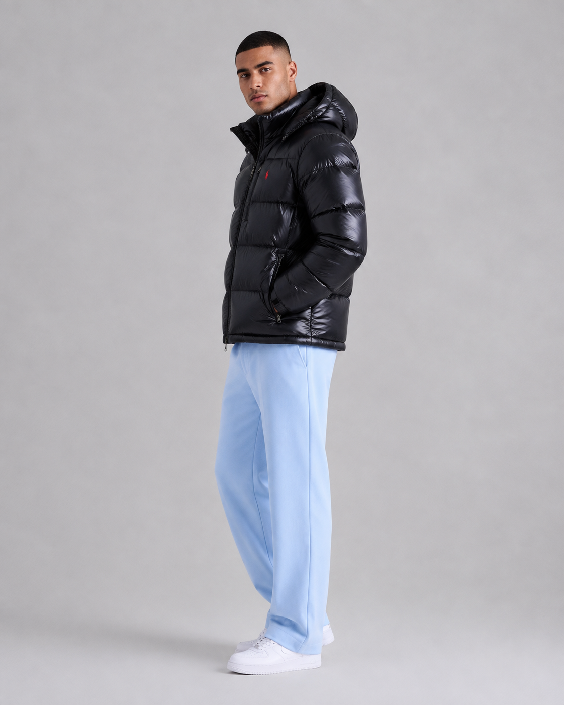 RL Lacquered-Shell Down Jacket